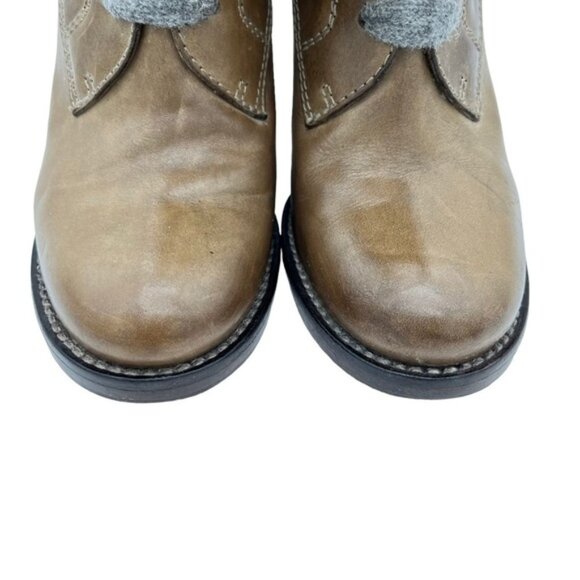 Brunello Cucinelli Leather Lace-Up Boot Size EU 37 - Picture 4 of 12